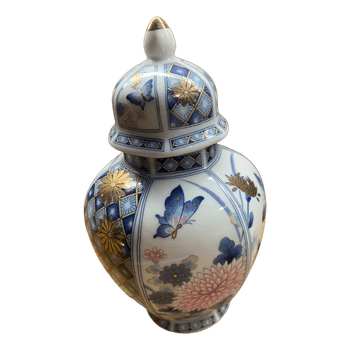 Porcelain decorative ginger jar