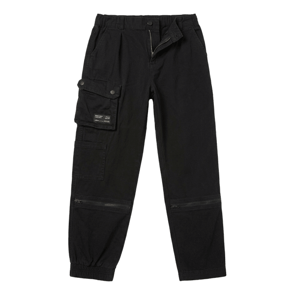 Juodos cargo kelnės
