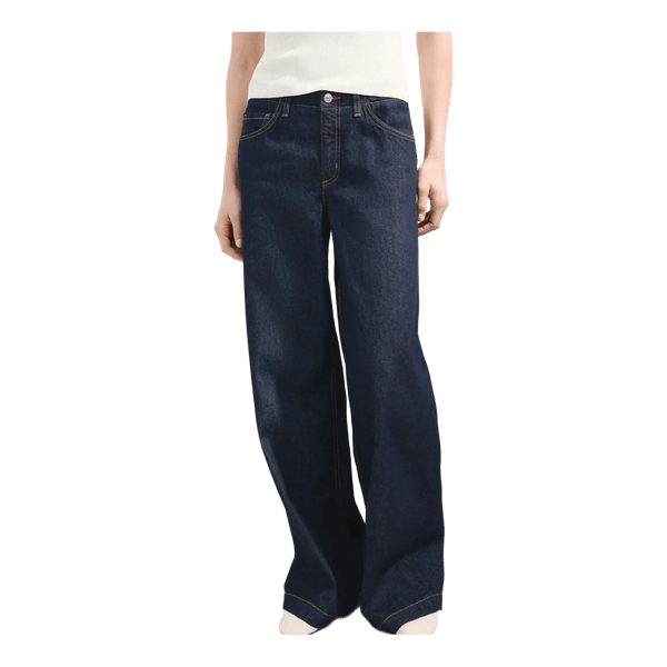 Blue wide leg jeans
