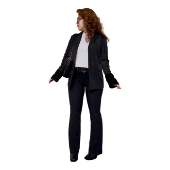 Spring blazer jacket with faux fur cuffs from Ivo Nikkolo