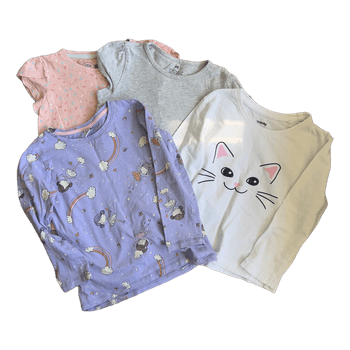 Set of four girls tops