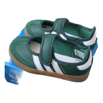 Green addidas sandles