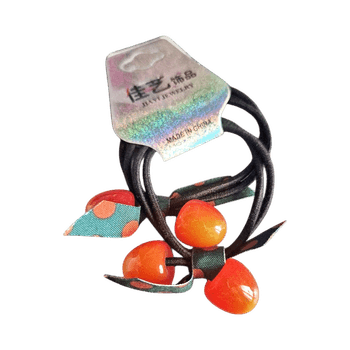 Oranssit helmikoristeiset hiuslenkit