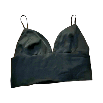 Black crop top bralette