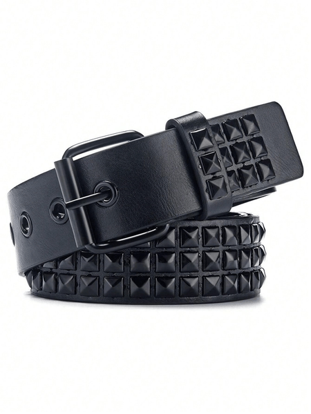 Punk leather belt