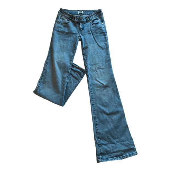 Lyseblå flare jeans