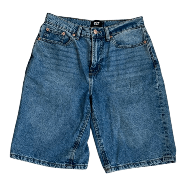 Blå denim bermuda shorts