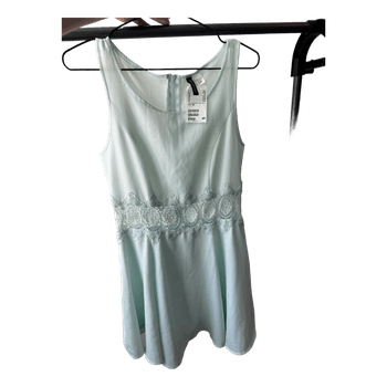 Mint green lace dress