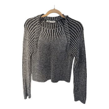 Zara striped ribbed sweater