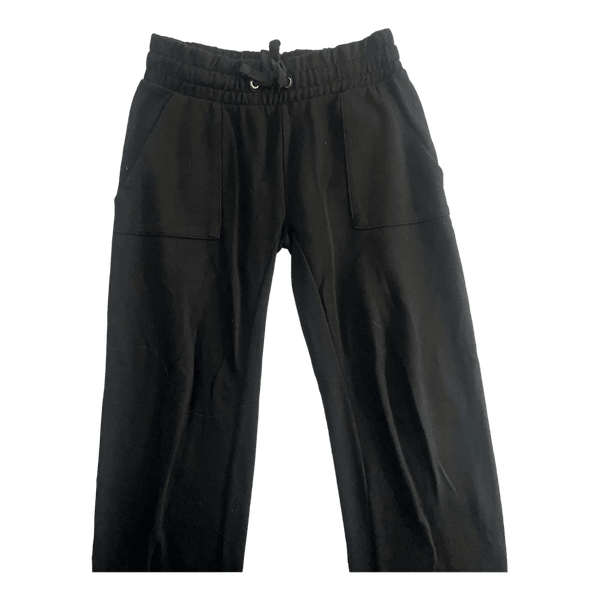 Black drawstring lounge trousers