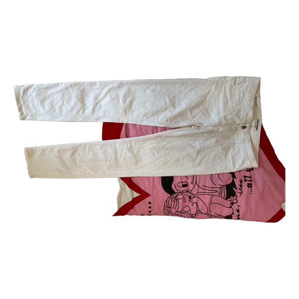 White slim fit jeans