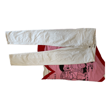 White slim fit jeans