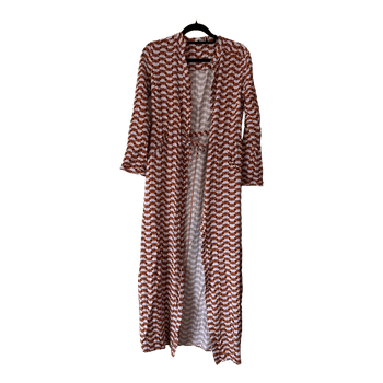 Geometric pattern maxi dress