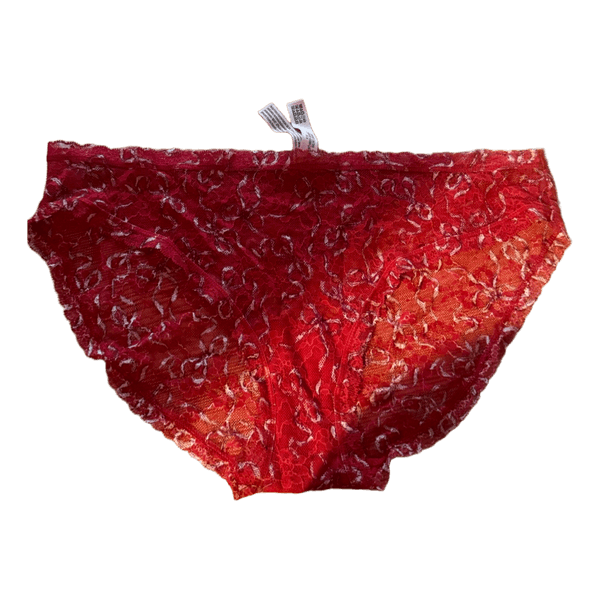 Red lace panties