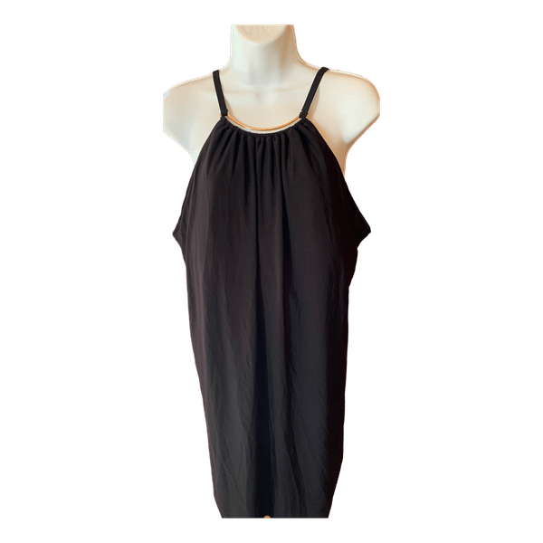 Black swim dress
