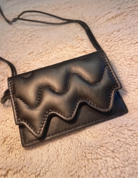 Marimekko black Lokki belt bag