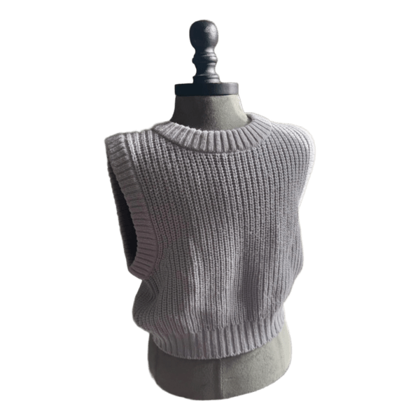 Lilac knit vest