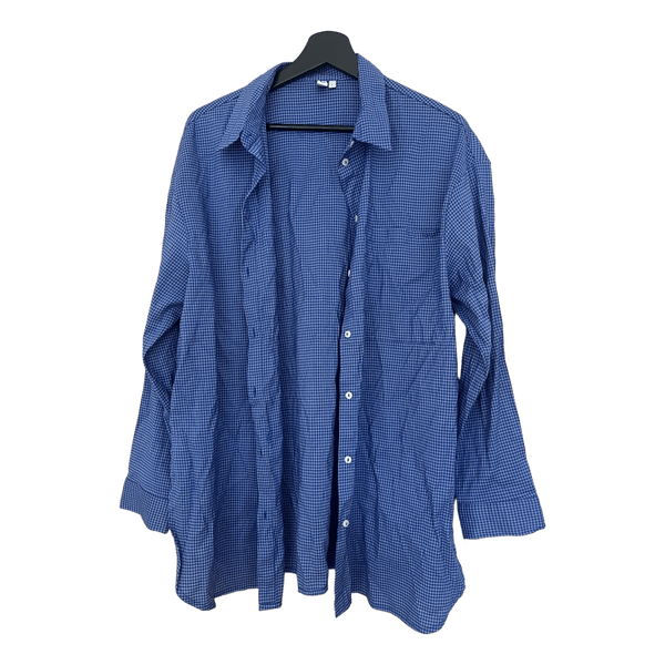 Blue checkered shirt