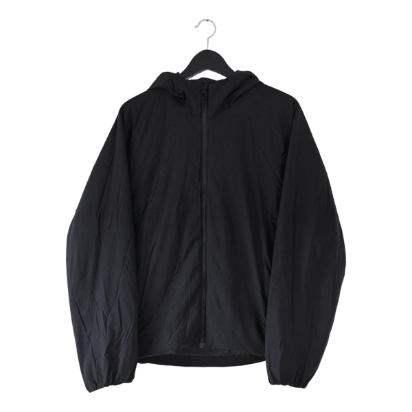 Uniqlo black hooded jacket