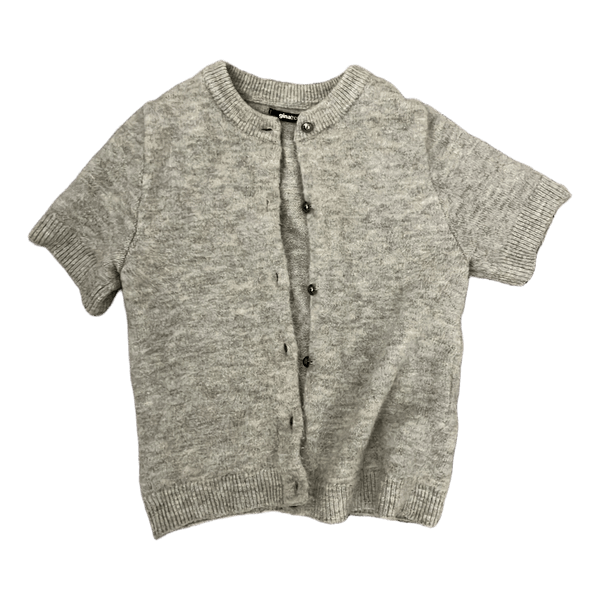 Grå kortærmet cardigan