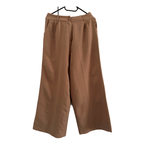 Beige løse bukser