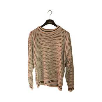 Textured crewneck sweater