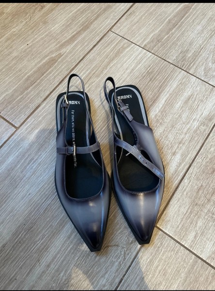 Bronx grey ombre flats