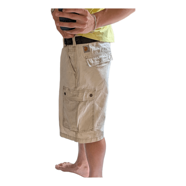 Beige Carhartt cargo shorts