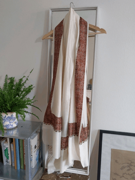 Golden shawl scarf