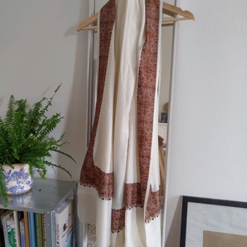 Golden shawl scarf
