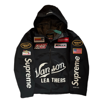 Supreme x Vanson Leathers GORE-TEX Cordura Jacket – Black Str. S