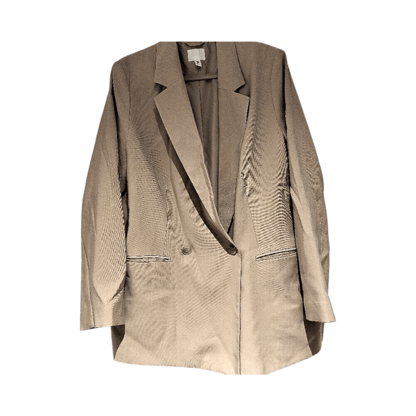 Beige oversized blazer