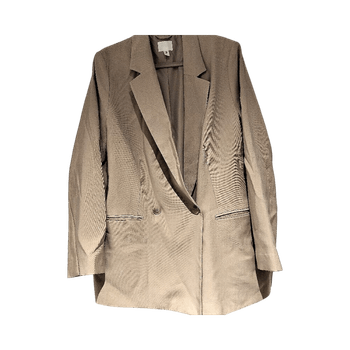 Beige oversized blazer