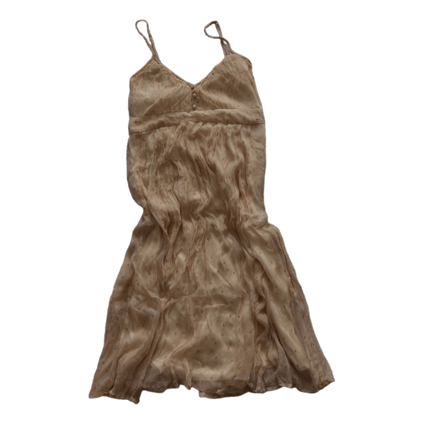 Beige spaghetti strap dress