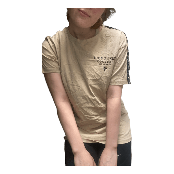 Beige Icono t-shirt str XL