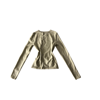 Light green long sleeve cardigan