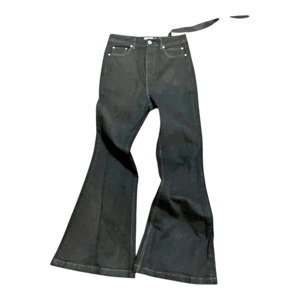 Black flared jeans