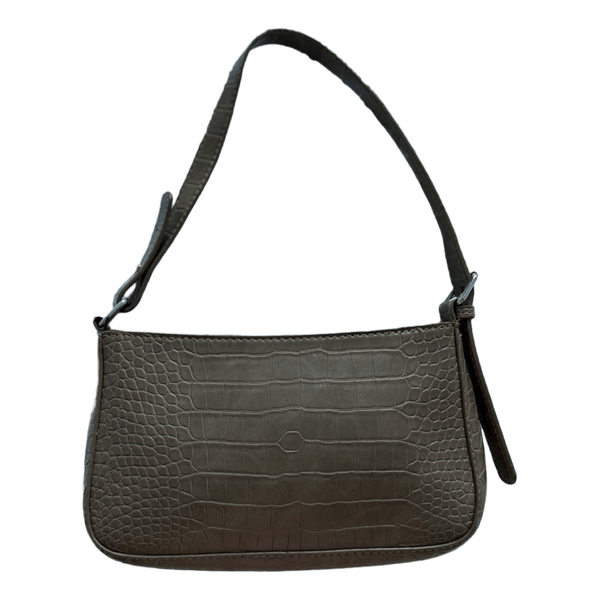 Taupe krokokuvioitu olkalaukku – Stradivarius