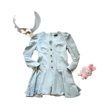 Denim dress from France