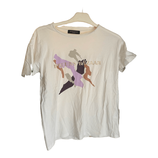 Hvid bomulds t-shirt