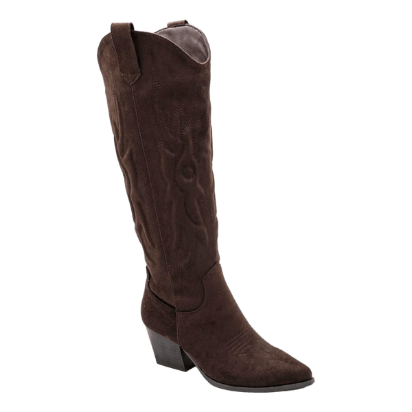 Brune høje cowboystøvler