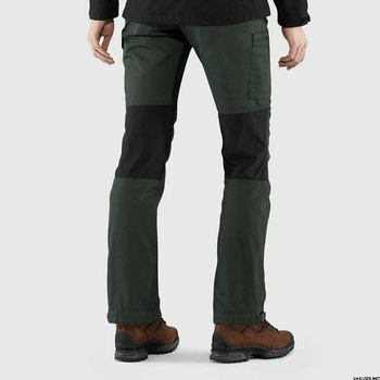 Black curved trousers