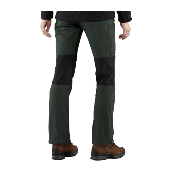 Black curved trousers