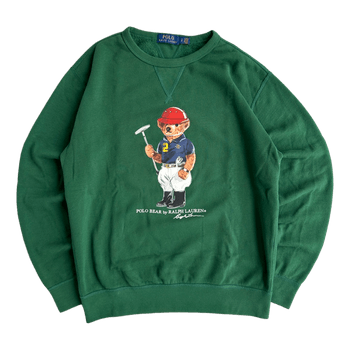 Vihreä Polo Bear collegepaita