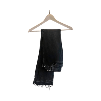 High waist black jeans