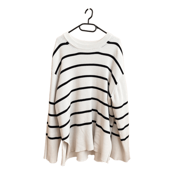 Striped knitted jumper