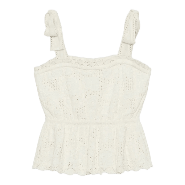 Hvid zara striktop