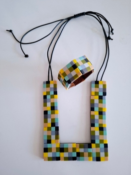 Marimekko necklace & bracelet set 