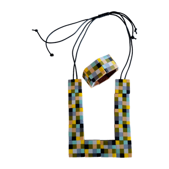 Marimekko necklace & bracelet set 