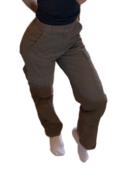 Khaki cargo trousers